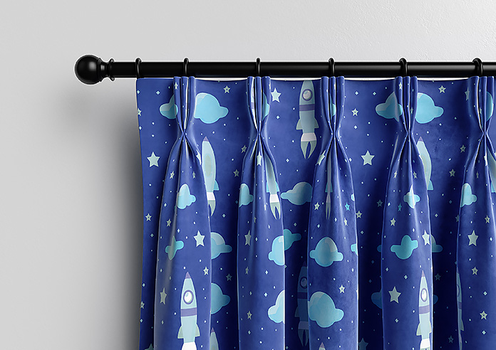 Blast Off, Blue Comet - Made to Measure Curtains - Image 11